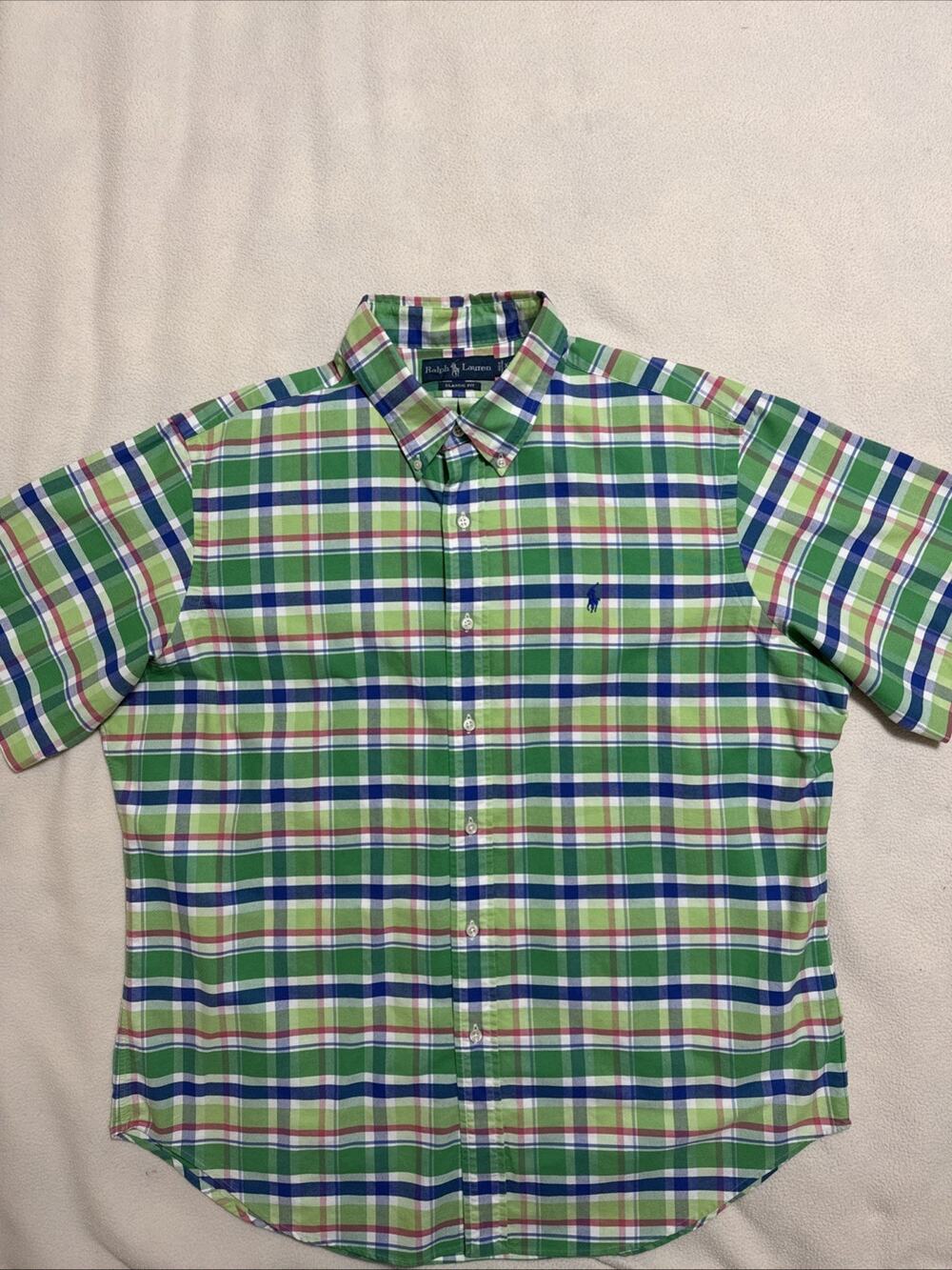 Mint Vintage Polo by Ralph Lauren Classic Short Sleeve Shirt Size XL